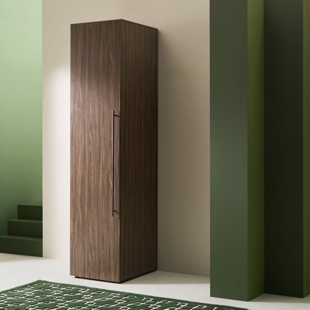 Habitat Atlas 1 Door Wardrobe - Walnut - image 1
