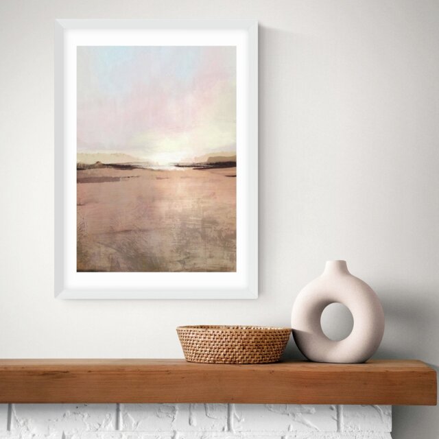 East End Prints New Dawn White Frame Art Print - A3 - image 1