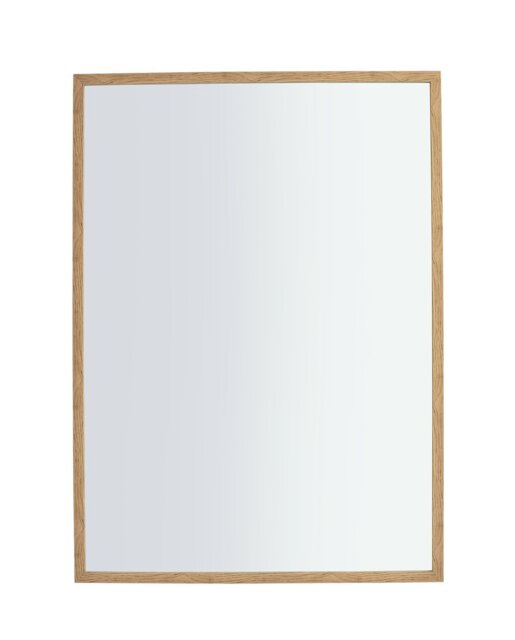 Home Essentials Oak Effect Wall Mirror - 90x65cm - image 1