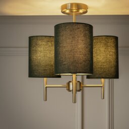 Argos Home Candelabra Steel 3 Light Ceiling Light - Green - thumbnail 2