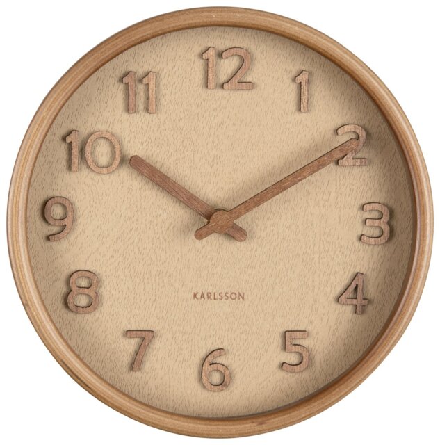 Karlsson Pure Analogue Wall Clock - Sand Brown - image 1