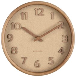 Karlsson Pure Analogue Wall Clock - Sand Brown - thumbnail 1