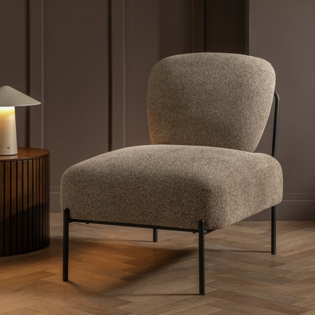 Habitat Lark Fabric Accent Chair - Natural - image 1