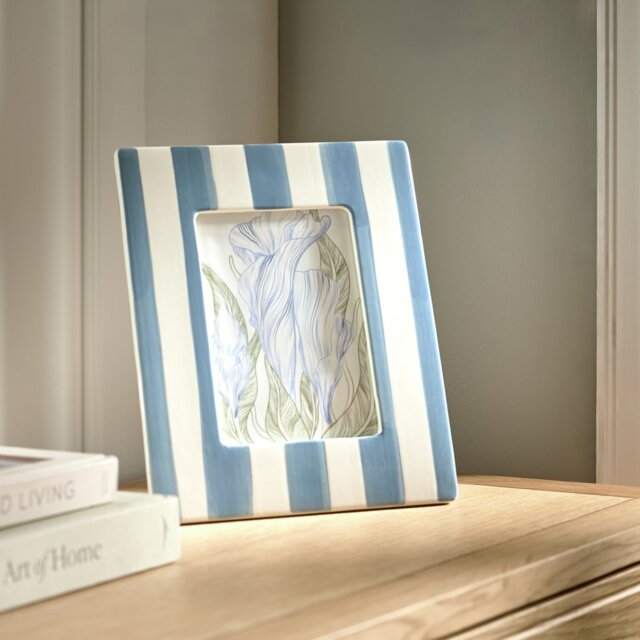"""Habitat Blue Ceramic Picture Frame - 5x7""""""" - image 1