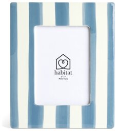 """Habitat Blue Ceramic Picture Frame - 5x7""""""" - thumbnail 2