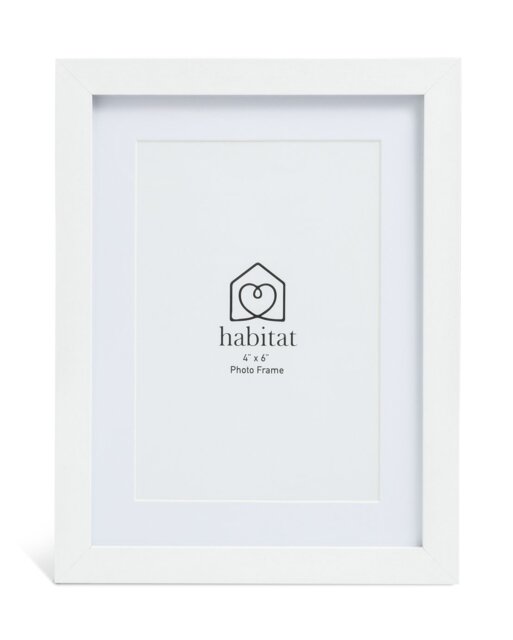 Habitat White Wooden 3 Pack Picture Frames - Mixed Size - image 1