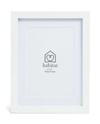 Habitat White Wooden 3 Pack Picture Frames -  Mixed Size - thumbnail 1