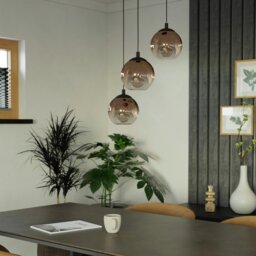 EGLO Ariscani 3 Adjustable Pendant Light - Black - thumbnail 2