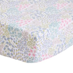 Argos Home Ditsy Floral Printed Blue Fitted Sheet - King