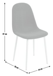 Habitat Beni Pair of Corduroy Dining Chairs - Green - thumbnail 2