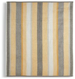 Habitat Horizontal Stripe Tufted Face Cloth 2 Pack - Mustard - thumbnail 2