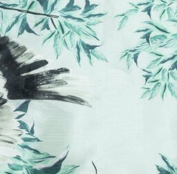 Habitat Crane Print Eyelet Curtains - Multi - 117x137cm - thumbnail 2