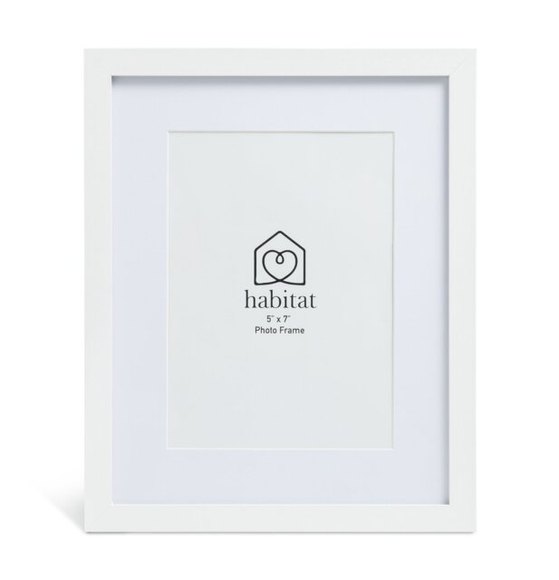 Habitat White Wooden 3 Pk Picture Frames - Mixed Sizes - image 1