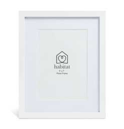 Habitat White Wooden 3 Pk Picture Frames -  Mixed Sizes - thumbnail 1