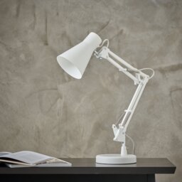 Habitat Swing Arm Desk Lamp - White - thumbnail 2