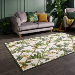 Laurence Llewelyn Bowen Cotswold Fantasia White Flatweave Rug - 152x230cm - thumbnail 1
