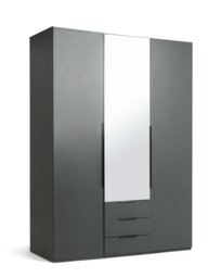 Argos Home Hallingford 3 Door 3 Drawer Wardrobe -Anthracite - thumbnail 2