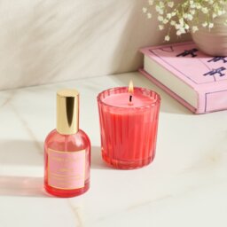Habitat Votive Candle & 90ml Room Spray-Pomegranate & Amber - thumbnail 1