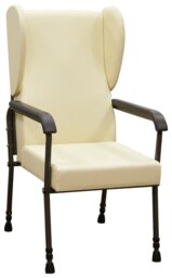 Aidapt Chelsfield Fabric Wingback Chair - Cream - thumbnail 1