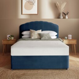 Silentnight Middleton Double Divan Bed - Blue - thumbnail 2