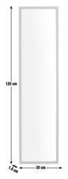 Home Essentials Oak Full Length Wall Mirror -120x30cm - thumbnail 2