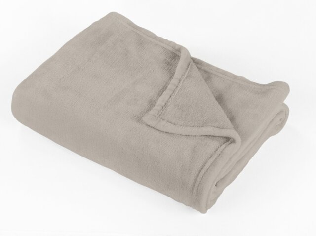 Argos Home Super Soft Fleece Throw - 125x150cm - Taupe - image 1