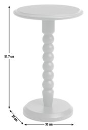 Habitat Blaire Bobbin Side Table - Navy - thumbnail 2