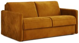 Jay-Be Slim Velvet 3 Seater Sofa Bed - Gold - thumbnail 1