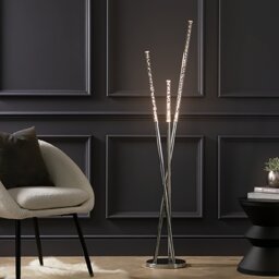 Argos Home Bubble 3 Light Floor Lamp - Chrome - thumbnail 2