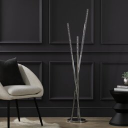 Argos Home Bubble 3 Light Floor Lamp - Chrome