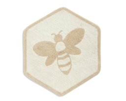 Habitat Floral Bee Bath Mat - Beige - thumbnail 1