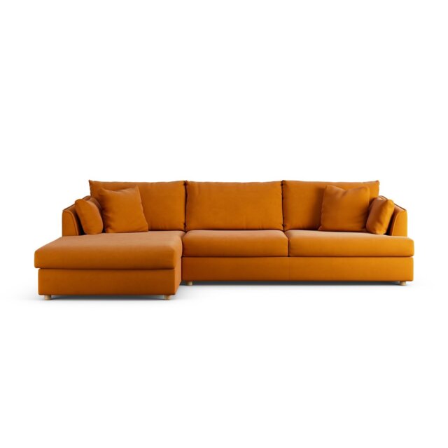 Habitat Holmfirth Left Hand Corner Sofa - Orange - image 1