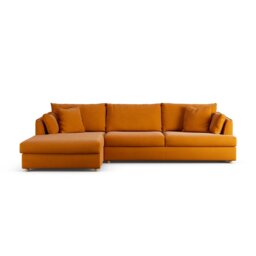 Habitat Holmfirth Left Hand Corner Sofa - Orange - thumbnail 1