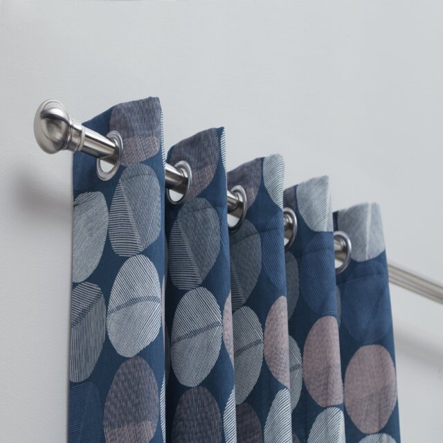 Habitat Skandi Spot Eyelet Curtains - Multi - 117x137cm - image 1
