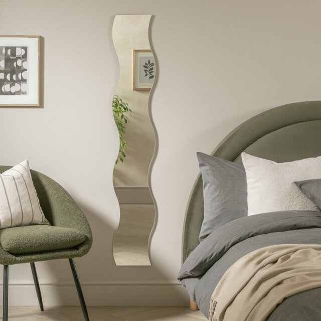 Argos Home Full Length Wavy Wall Mirror - 139x24cm