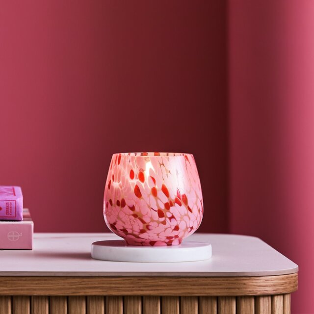 Habitat Confetti Glass Boxed Candle - Pink Jasmine & Amber - image 1