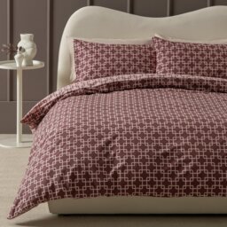 Habitat Geo Trellis Pink Bedding Set - Double - thumbnail 1