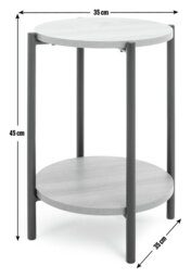 Argos Home Loft Living Side Table - Natural - thumbnail 2