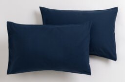 Home Essentials Soft Touch Pillowcase Pair - Navy - thumbnail 2