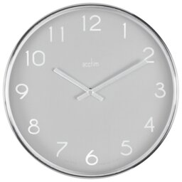 Acctim Elma Analogue Wall Clock - Grey