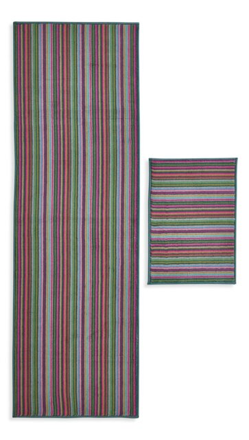Argos Home Washable Bright Stripe Runner & Mat Set-180x57cm - image 1
