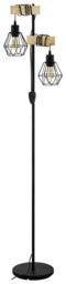EGLO Townshend 5 Steel Floor Lamp - Black - thumbnail 1