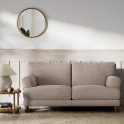 Habitat Askem Fabric 2 Seater Sofa - Mocha - Dark Leg - thumbnail 2