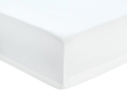 Habitat Easycare Plain White Fitted Sheet - Toddler - thumbnail 1