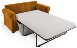 Jay-Be Heritage Velvet 2 Seater Sofa Bed - Gold - thumbnail 2