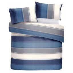 Fusion Betley Stripe Blue Bedding Set - King size - thumbnail 2