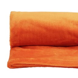 Argos Home Super Soft Fleece Throw - Orange - 150x200cm - thumbnail 2