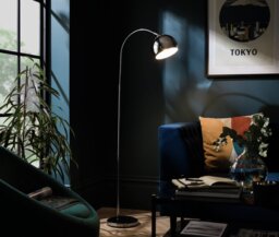 Argos Home Curva Floor Lamp - Chrome - thumbnail 1