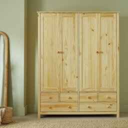 Argos Home New Scandinavia 4 Door 6 Drawer Wardrobe - Pine