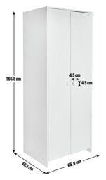 Argos Home Kids Juno 2 Door Wardrobe - White - thumbnail 2